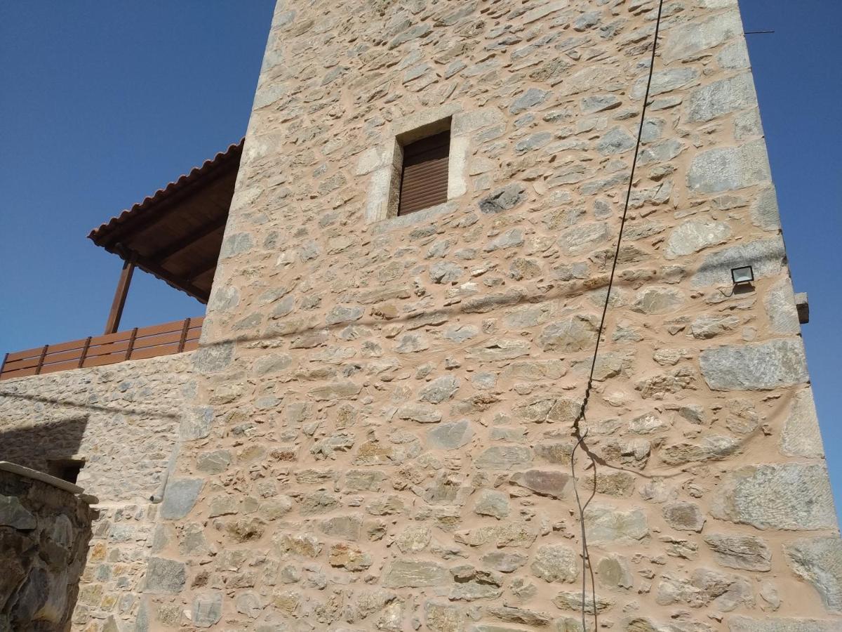 Villa panos stone tower Paliros Esterno foto