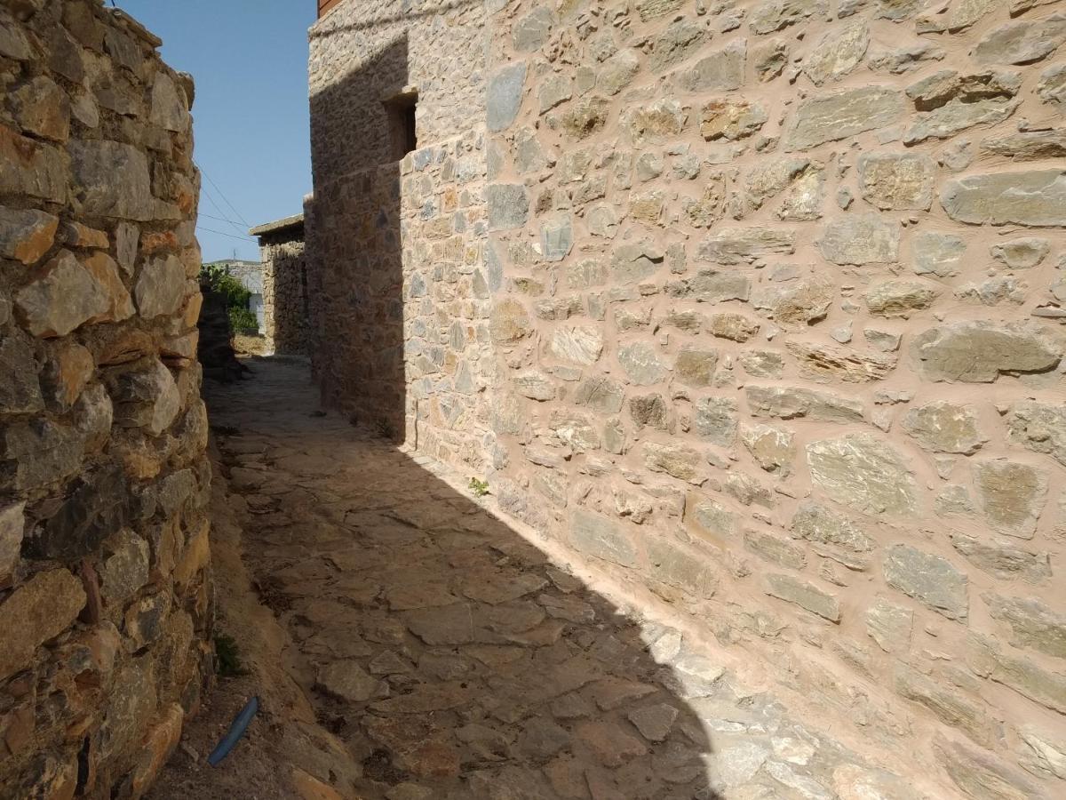Villa panos stone tower Paliros Esterno foto