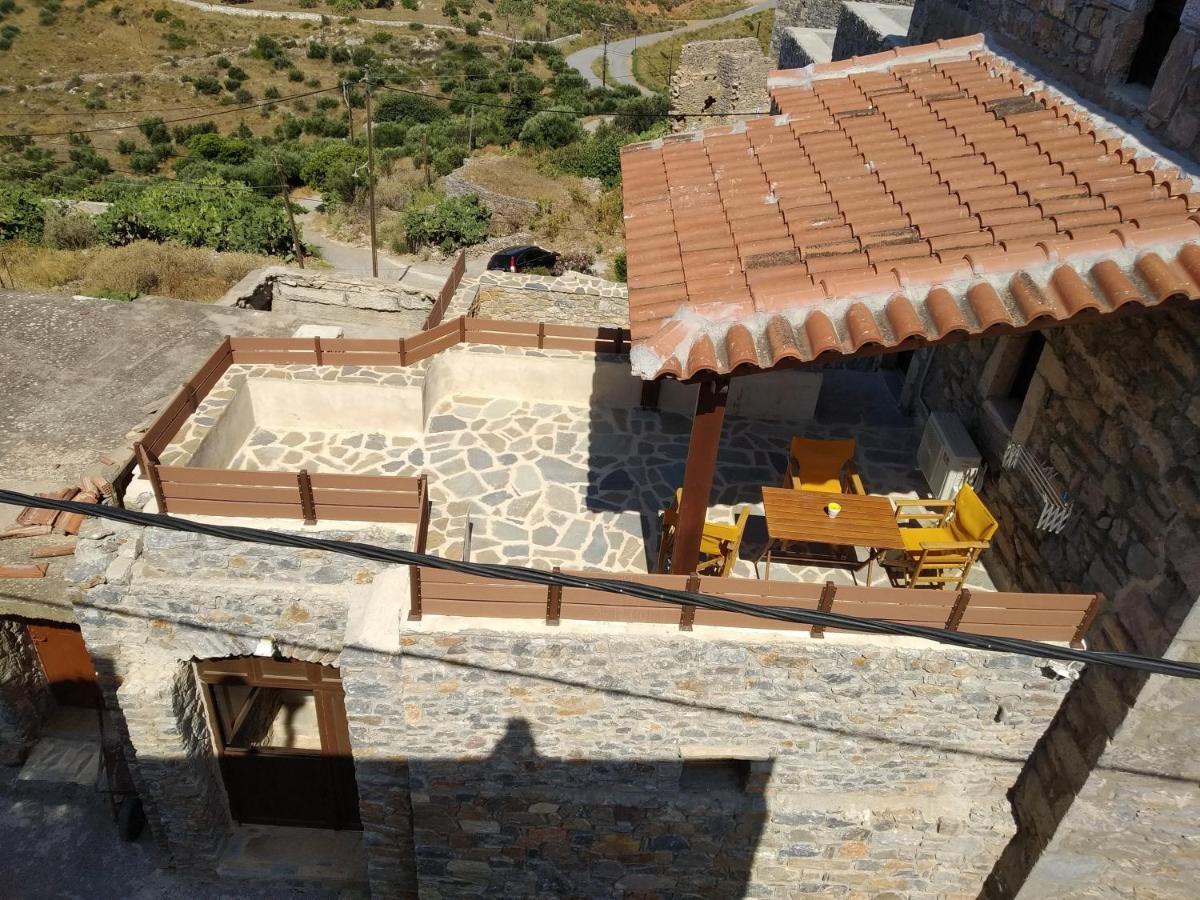 Villa panos stone tower Paliros Esterno foto