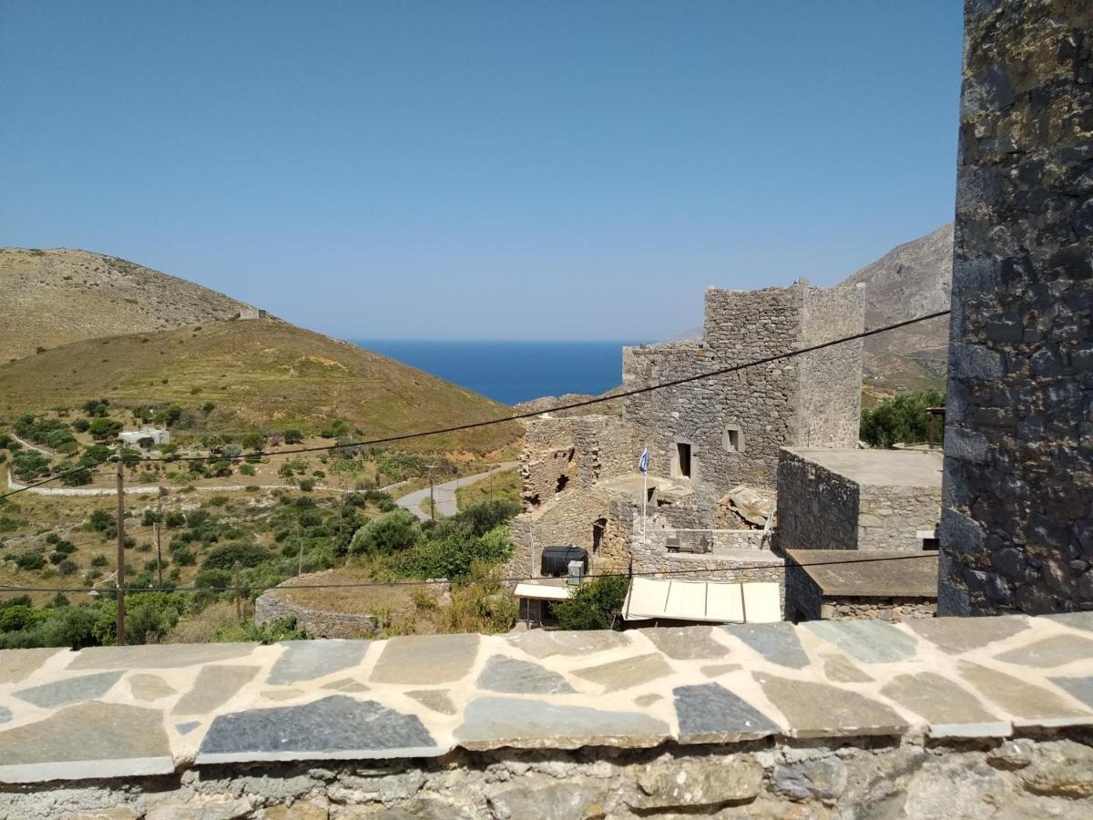 Villa panos stone tower Paliros Esterno foto