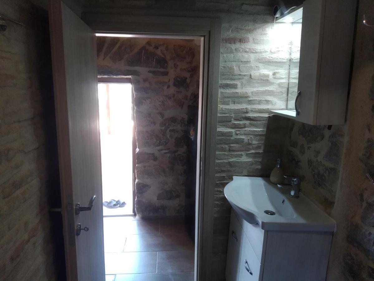 Villa panos stone tower Paliros Esterno foto