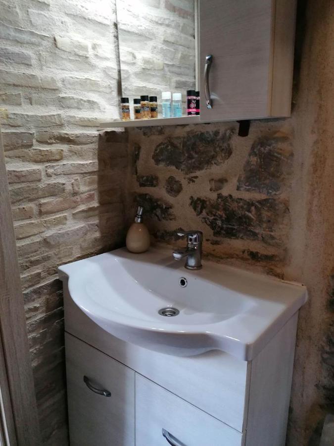 Villa panos stone tower Paliros Esterno foto