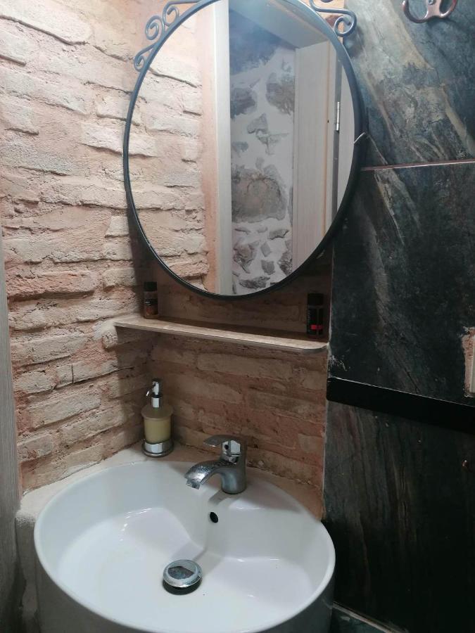 Villa panos stone tower Paliros Esterno foto
