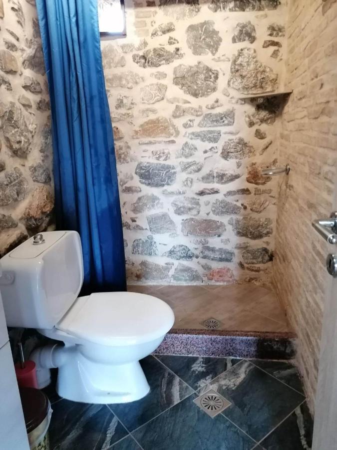 Villa panos stone tower Paliros Esterno foto